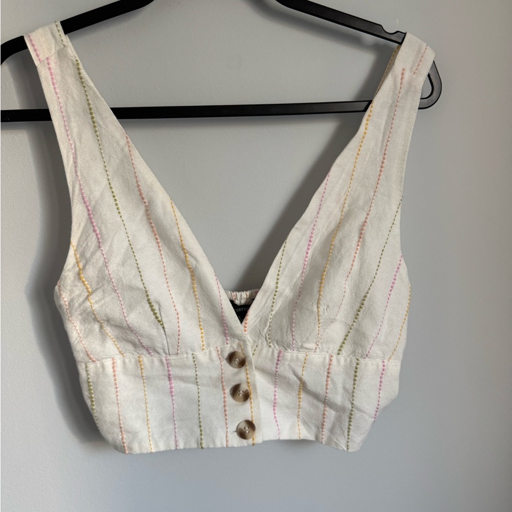 Forever 21 cropped vest